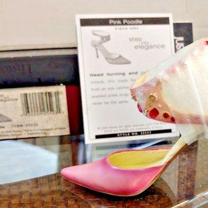 Just The Right Shoe PINK POODLE 25523 JTRS New Rare
